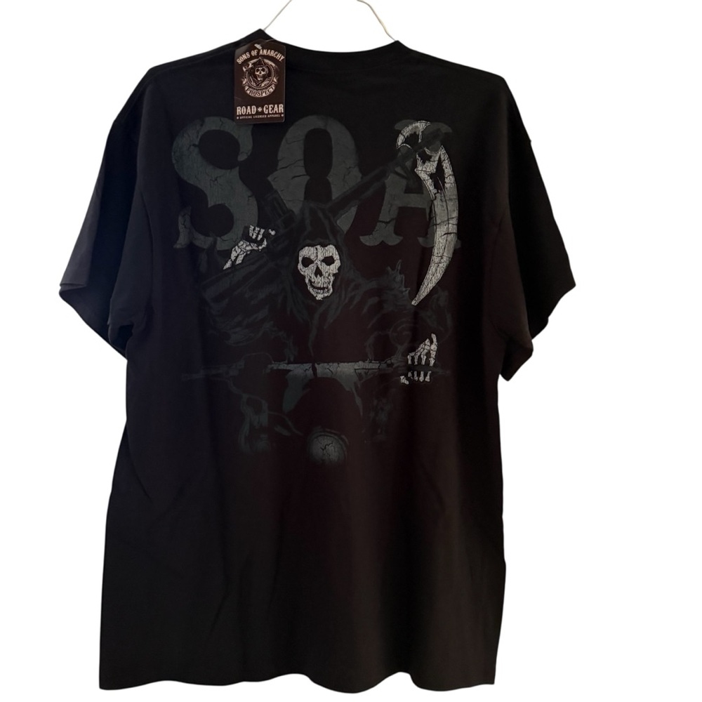 Sons of Anarchy Men’s Black Graphic T Shirt Size XL Road Gear Biker